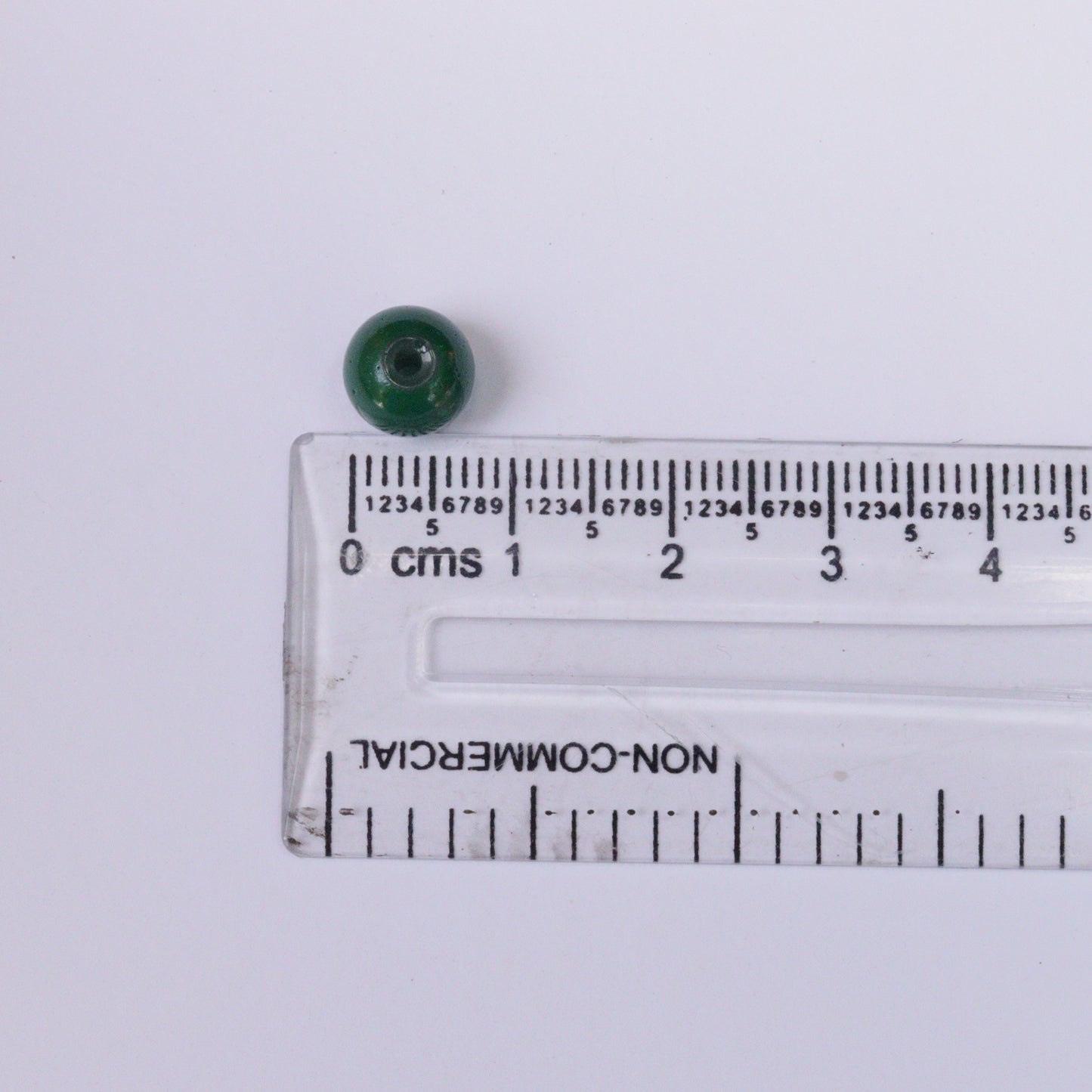 Green Glass Beads of 8mm for jewelry making, DIY craft and many more