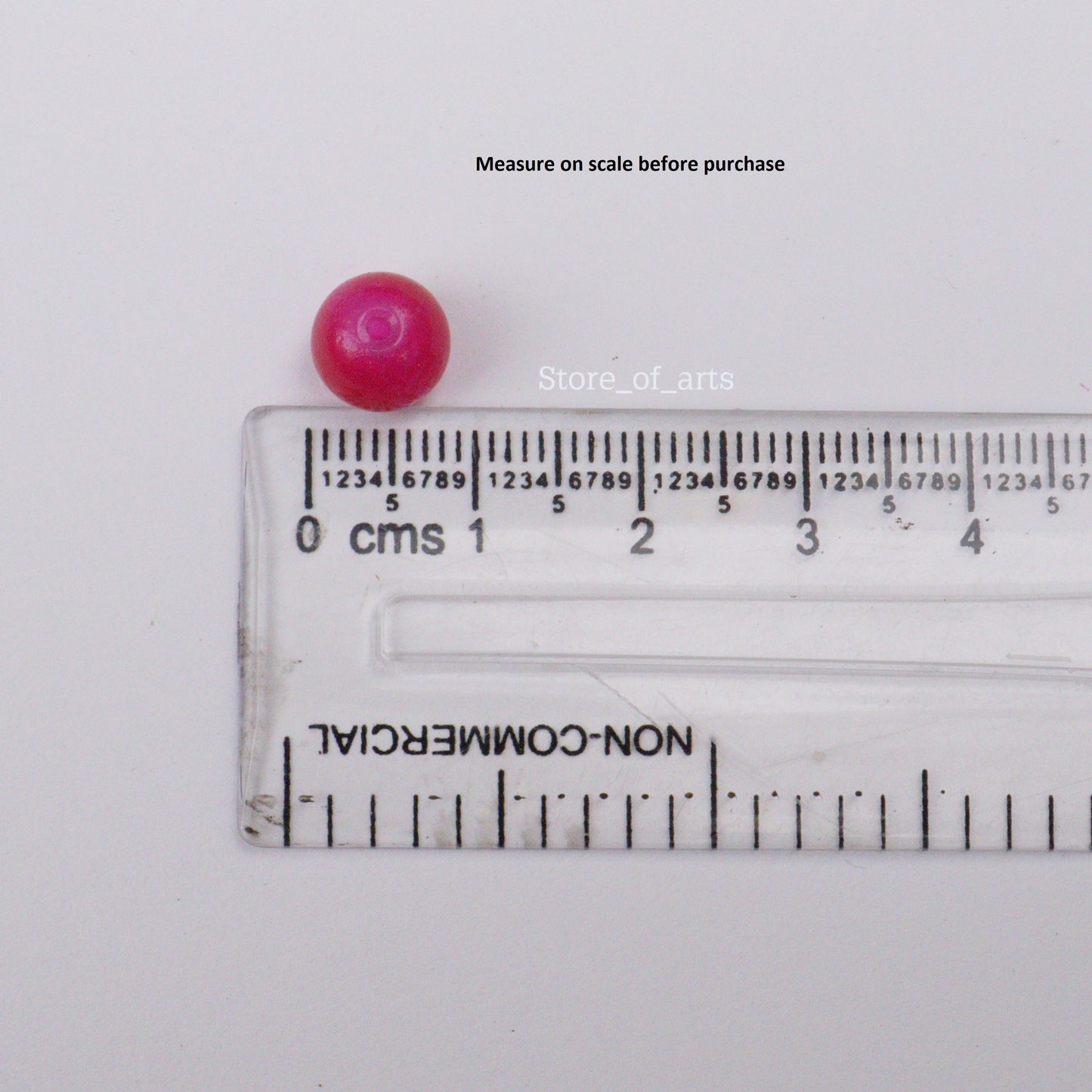 Glass Beads Dark Pink 8mm Round for Jewelry Making, 500gm approx. 800 beads