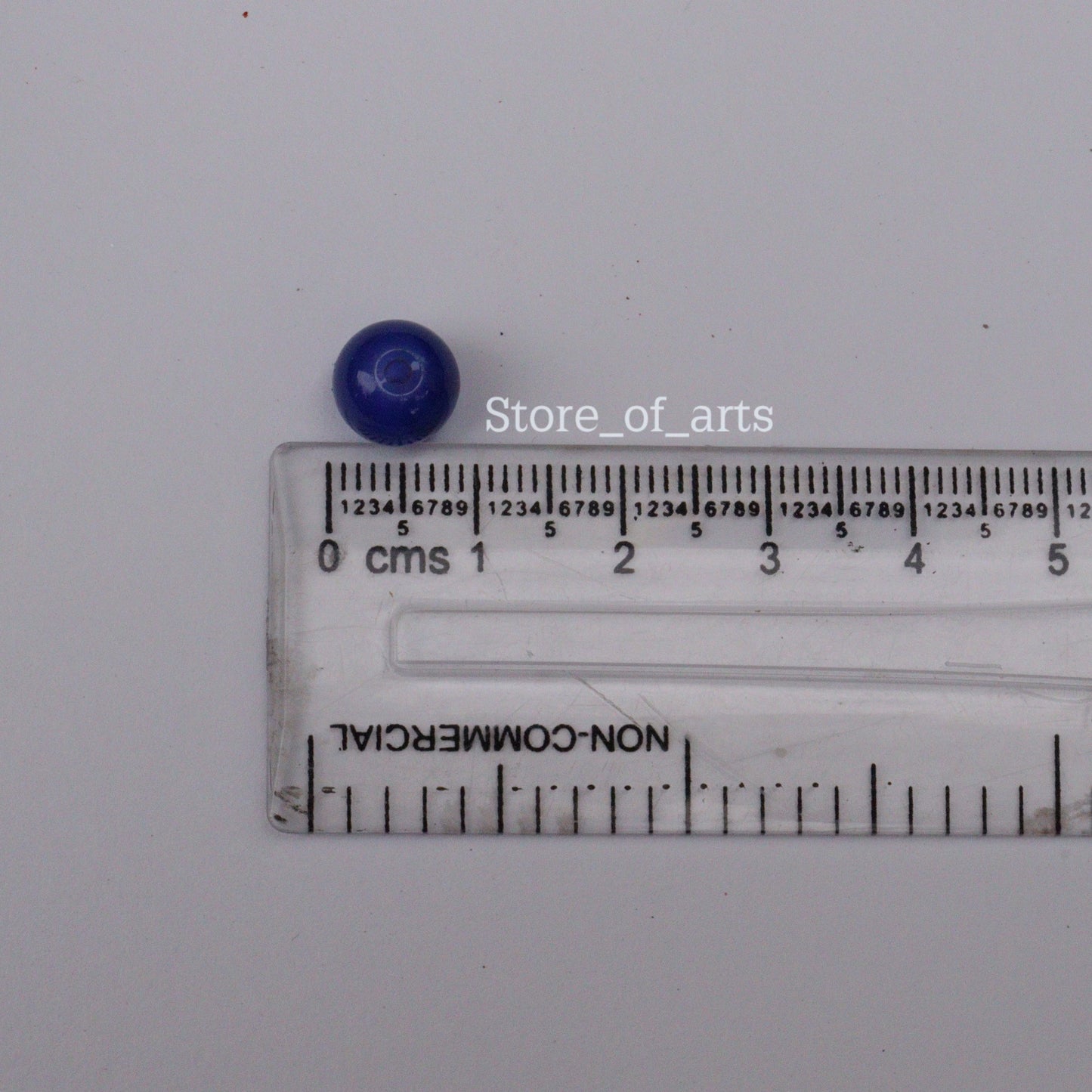 Glass Beads Dark Blue 8mm Round for Jewelry Making, 500gm approx. 800 beads