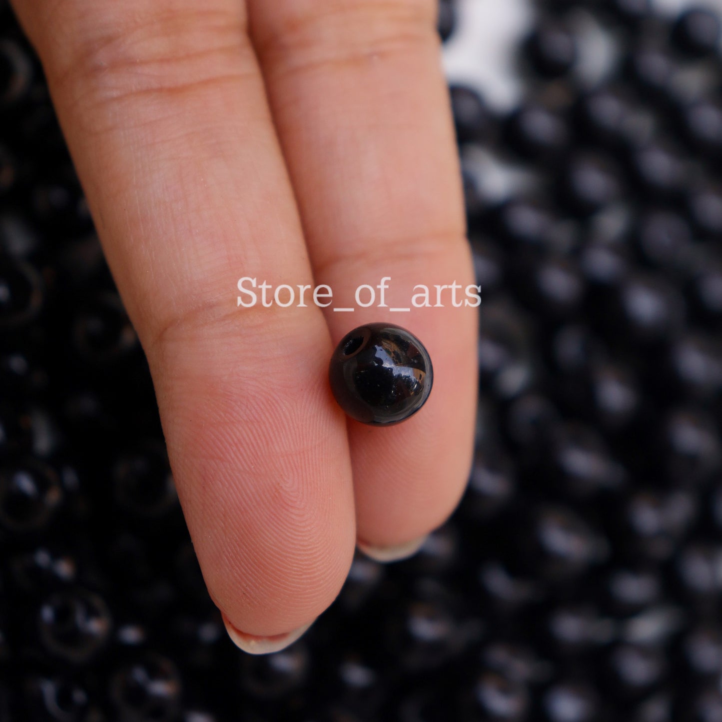 1,000 8mm Black Glass Beads for Multi-Purpose Crafting