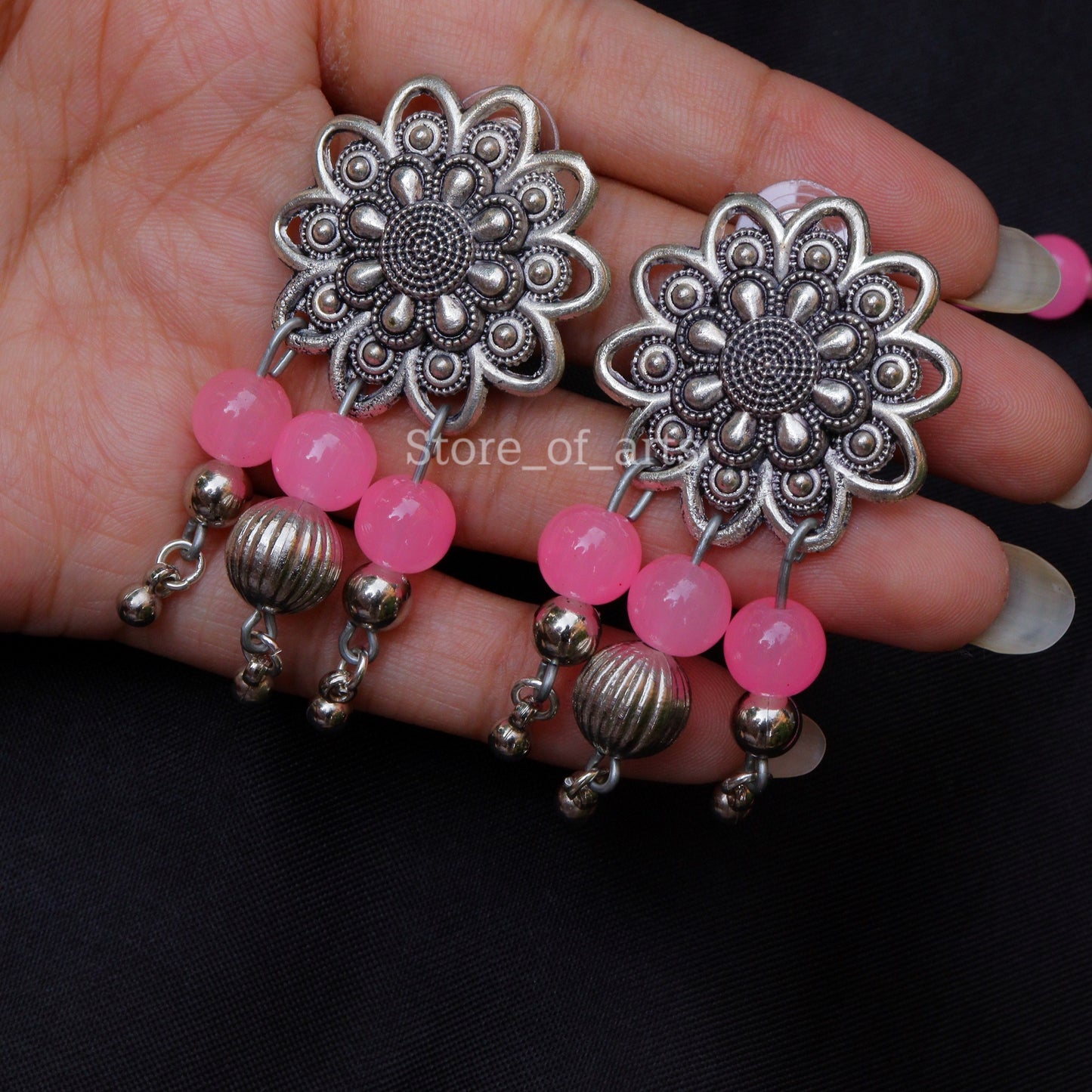 Beautiful Peacock Necklace set with earrings for women