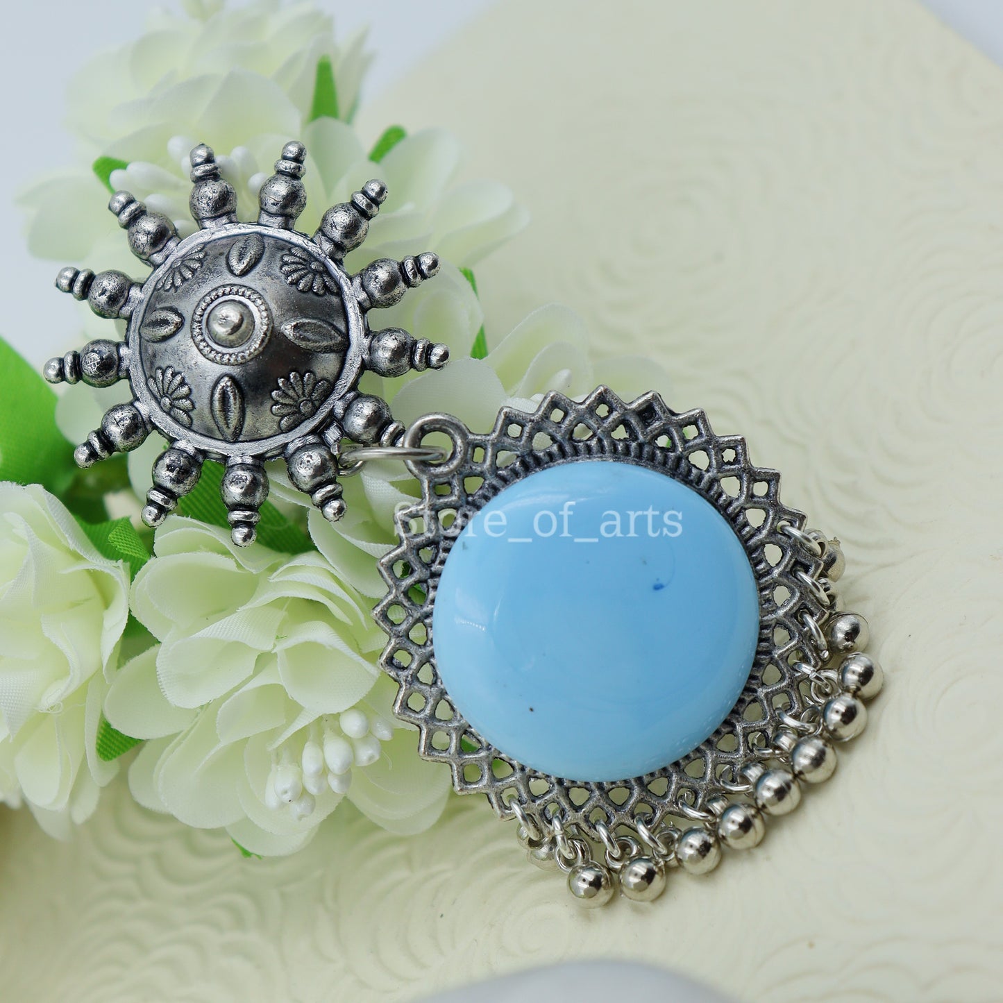 Sky Blue party wear earrings for women