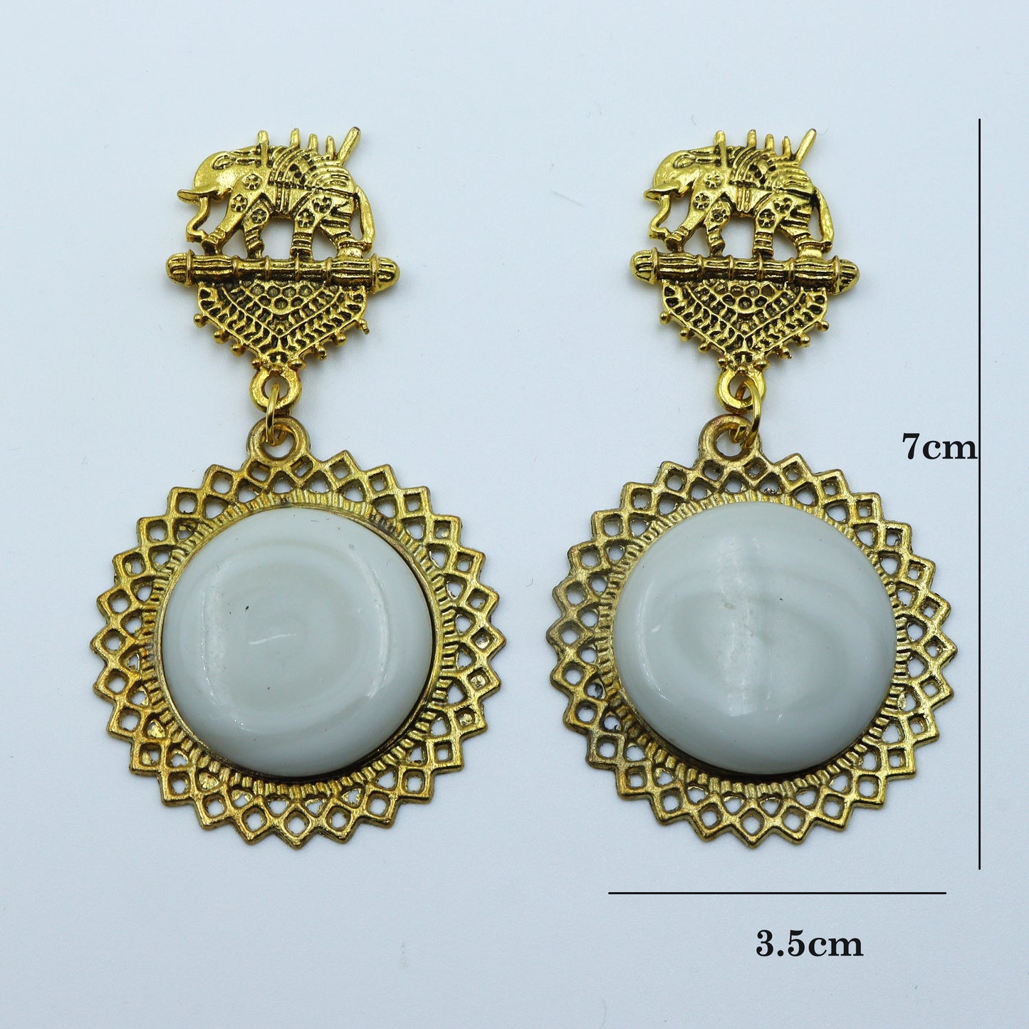 Elegant Elephant Earrings Set for Women - 4 Color Variants