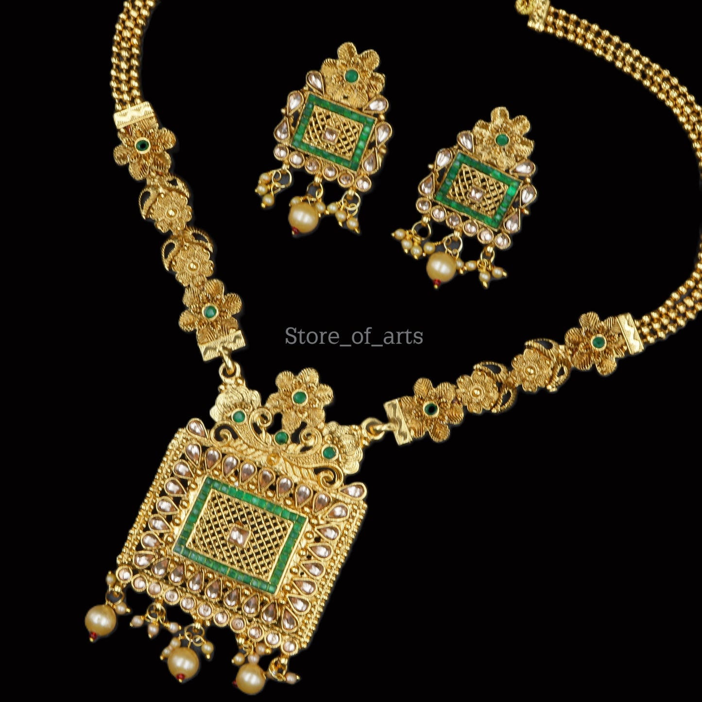 Divine Temple Necklace Set for Her