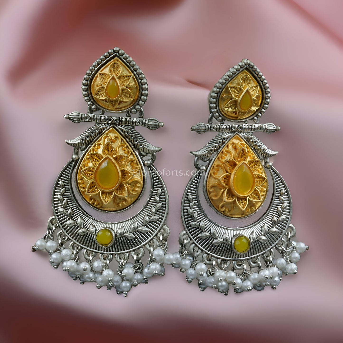 Exquisite German Silver Earrings: Elegant Statement Pieces for Women