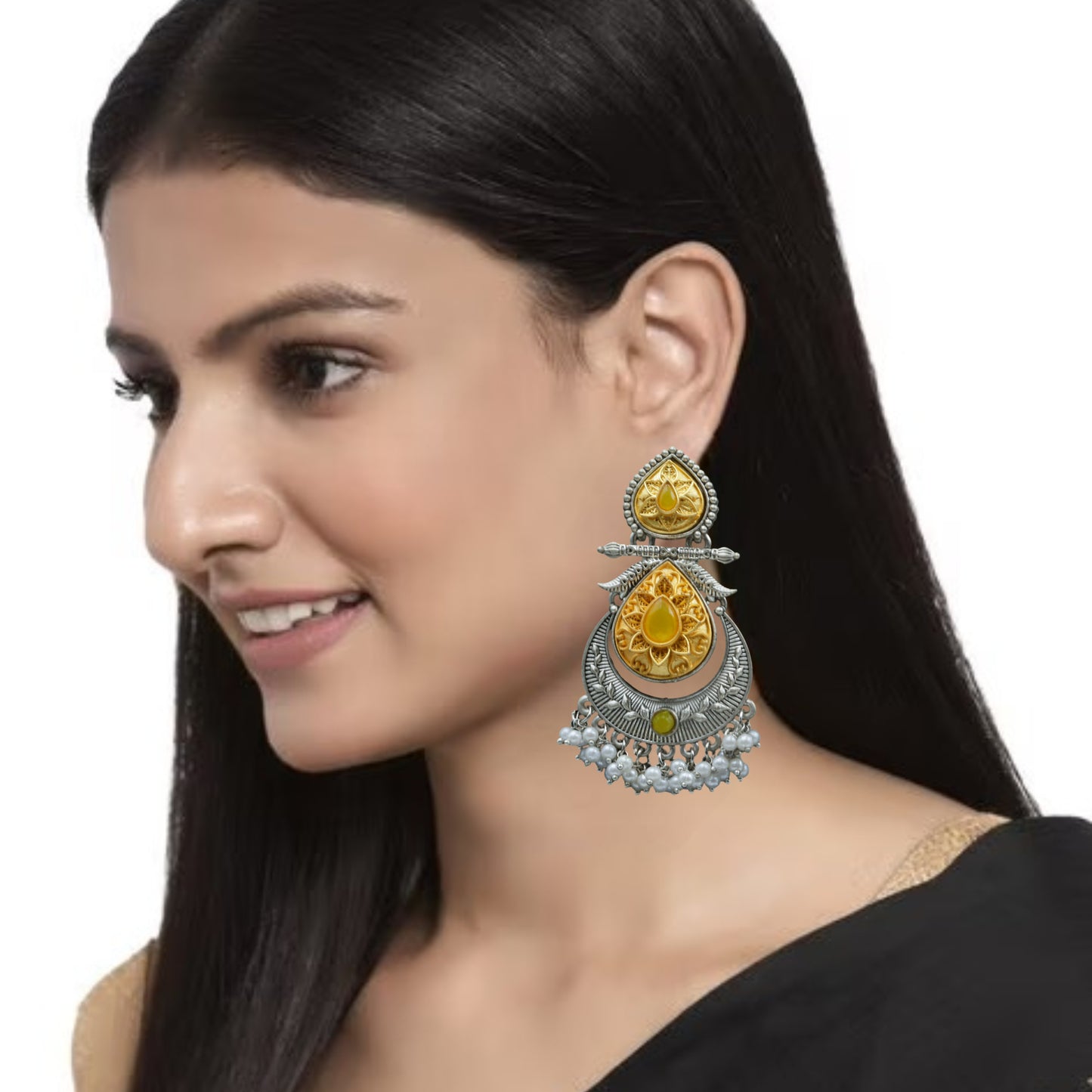 Exquisite German Silver Earrings: Elegant Statement Pieces for Women