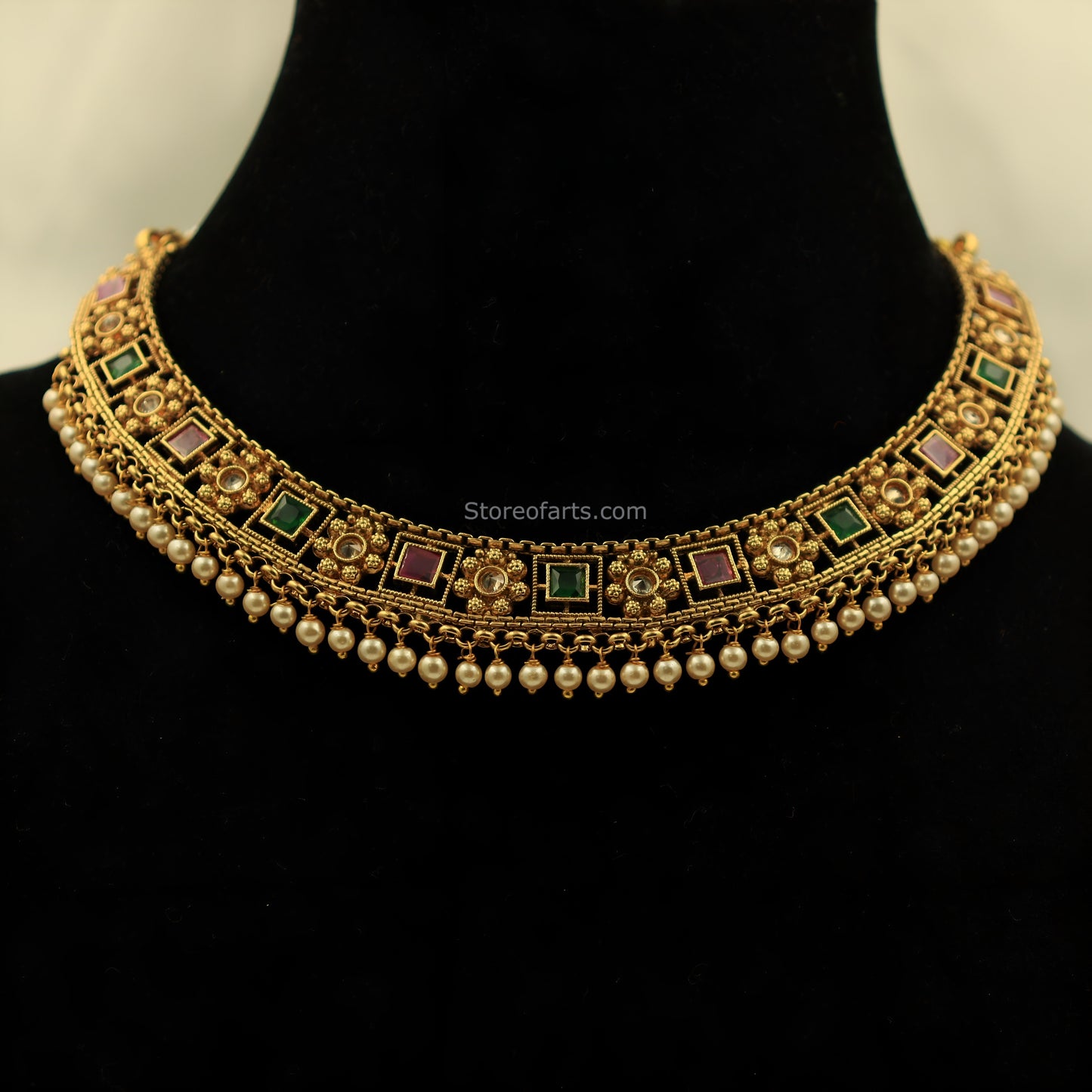 Exquisite Elegance: Traditional Temple Jewelry Necklace Sets