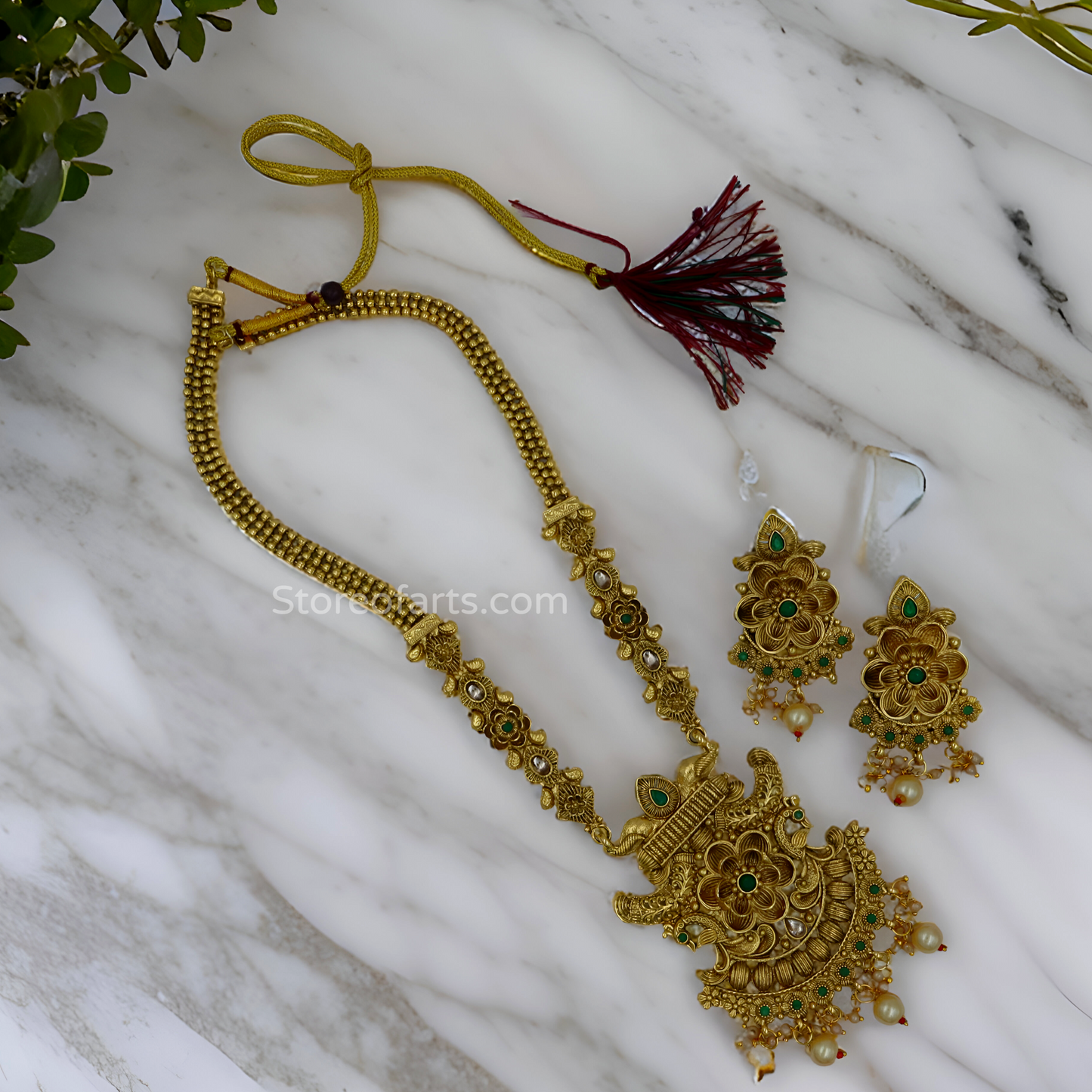 Divine Reverie: Temple-Inspired Necklace Set