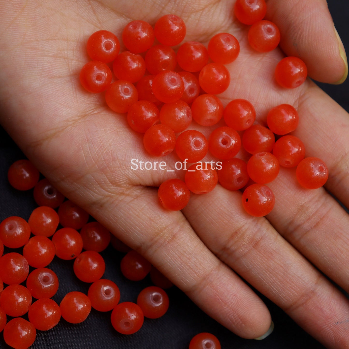 Glass Beads of 8mm for jewelry making, DIY craft and many more.