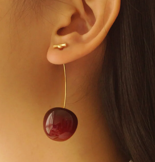 Korean Style Trendy Cherry Earrings for women