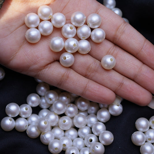 Pearl beads of 10mm for jewellry making, Embroidery work, DIY craft / Pack include 500pcs