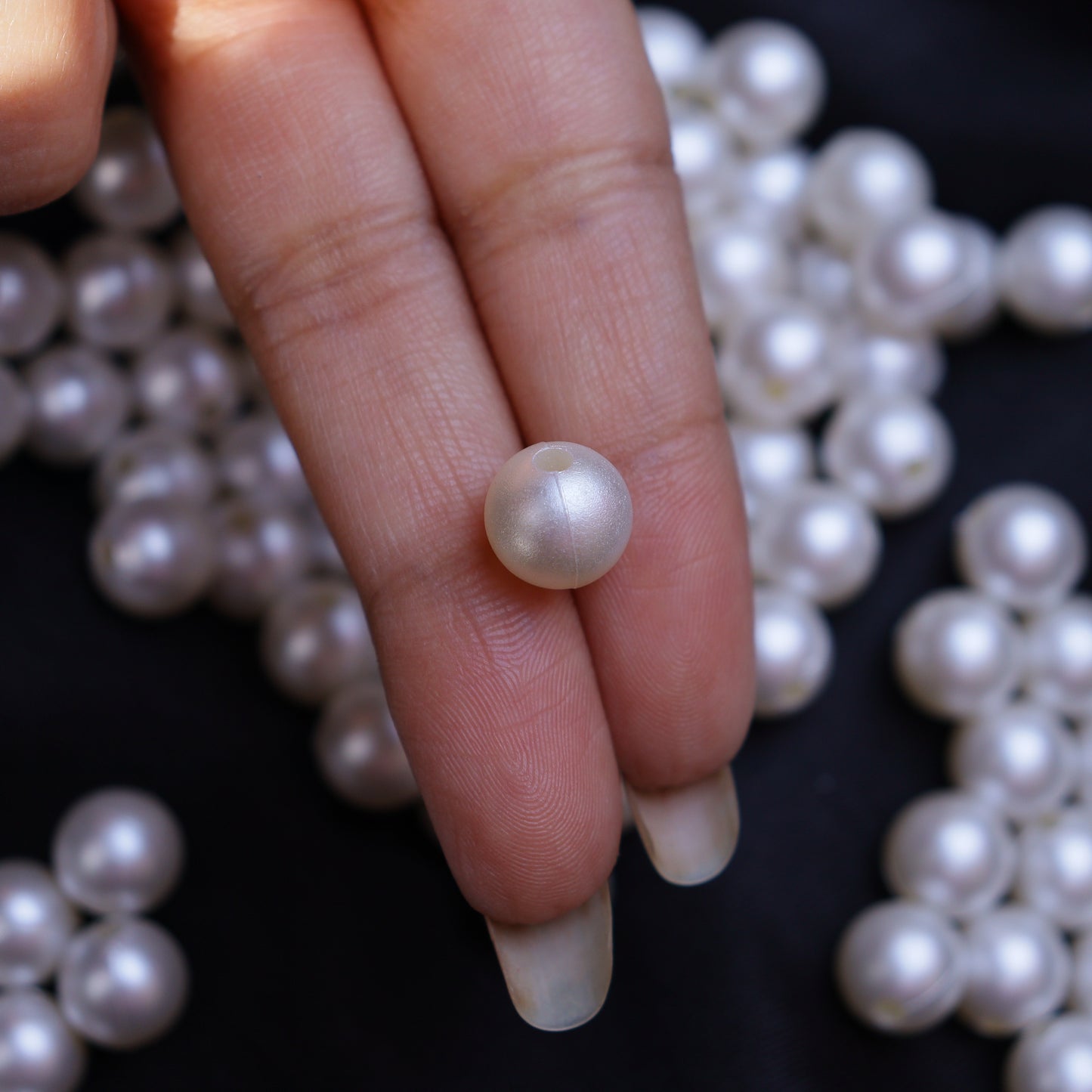 Pearl beads of 10mm for jewellry making, Embroidery work, DIY craft / Pack include 500pcs