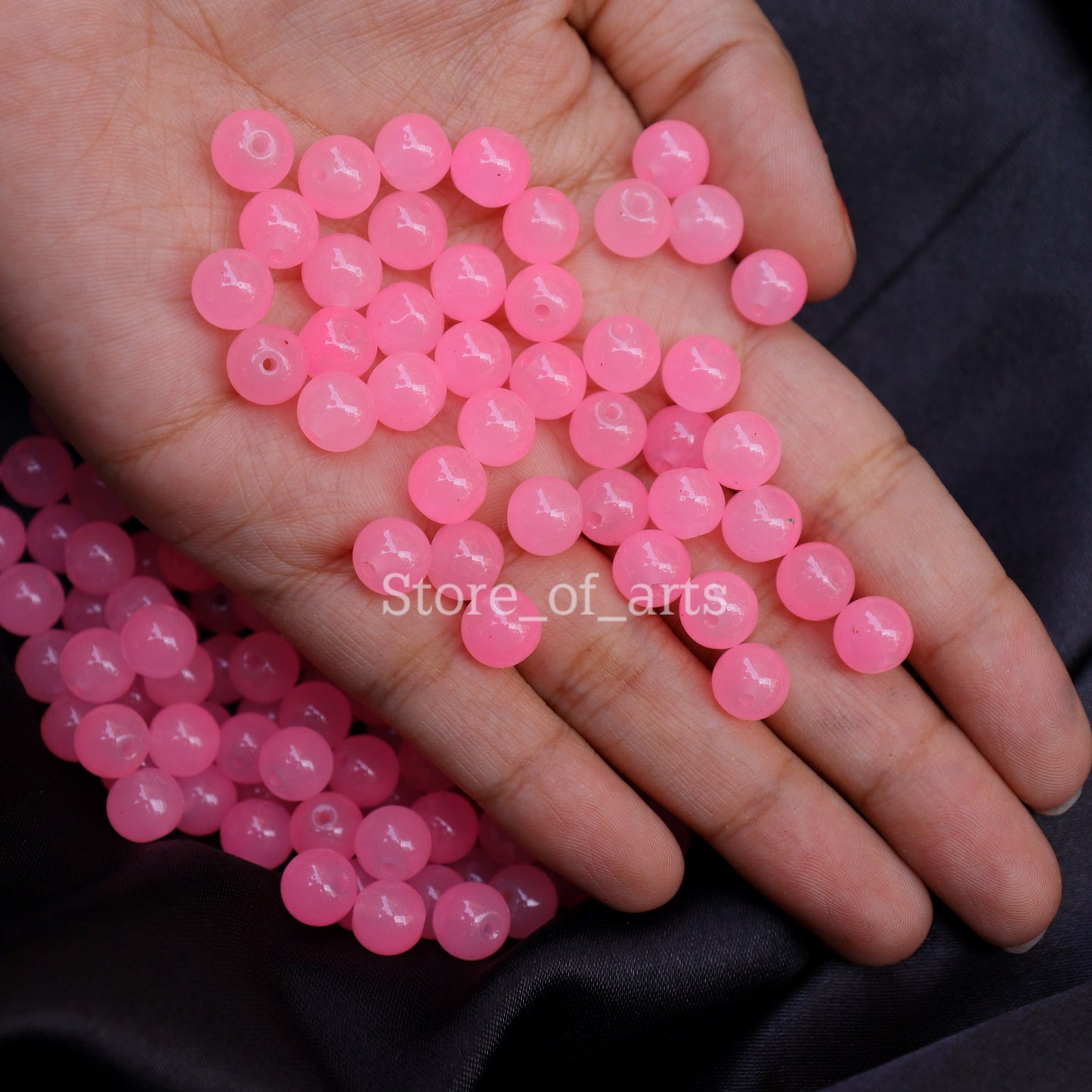 Glass Beads of 8mm for jewelry making, DIY craft and many more.