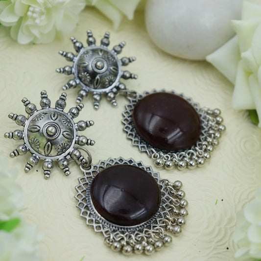 Brown party wear earrings for women