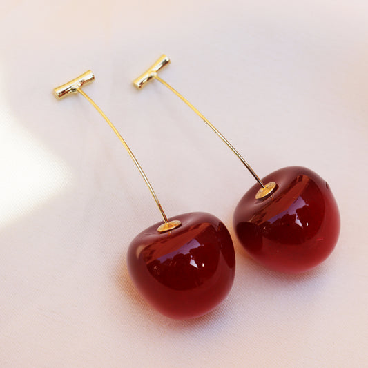 Korean Style Trendy Cherry Earrings for women