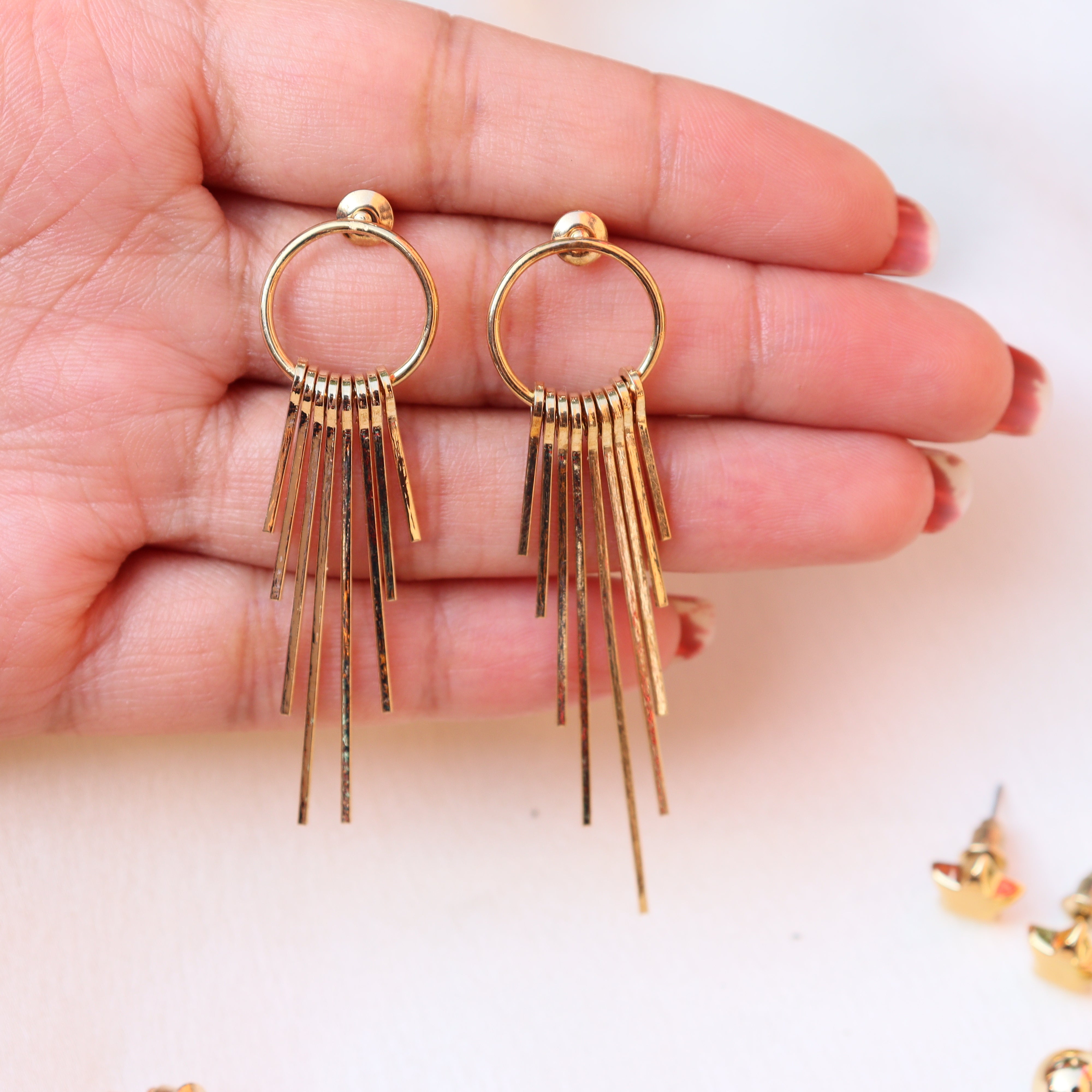 Gold deals earrings trendy