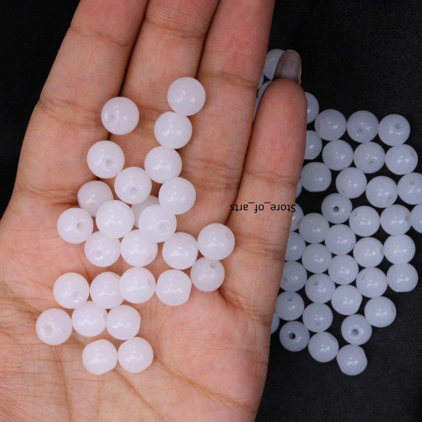 Glass Beads of 8mm for jewelry making, DIY craft and many more.