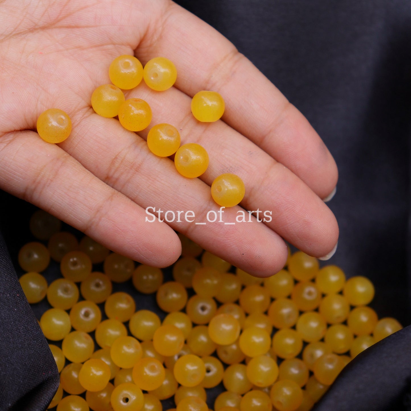 Glass Beads of 8mm for jewelry making, DIY craft and many more.